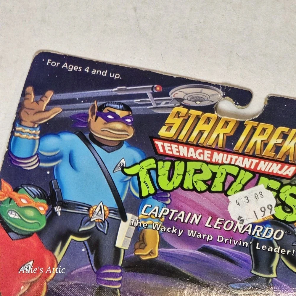 Star Trek TMNT Captain Leonardo Teenage Mutant Ninja Turtles 1994 Figure NEW